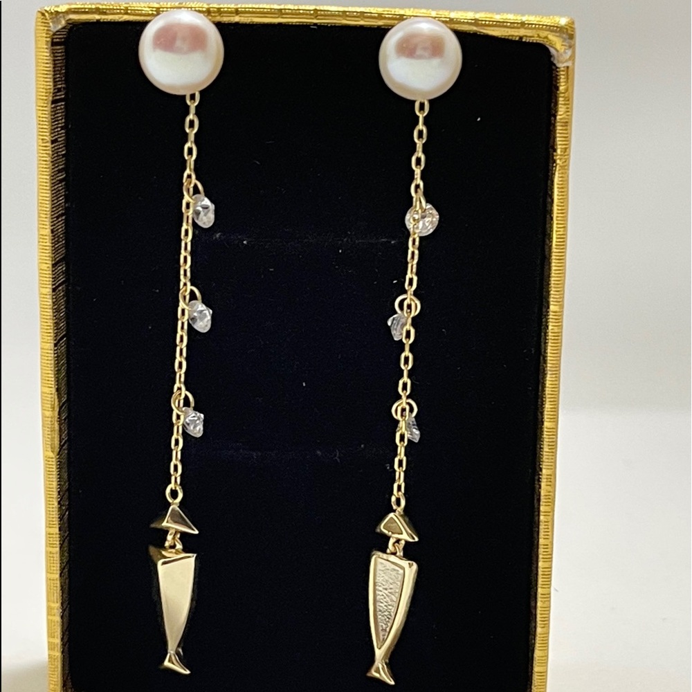 Authentic Freshwater pearl earrings